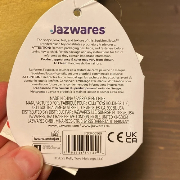 Squishmallow Bijan the Dumbo Octopus. 8” - Picture 6 of 6